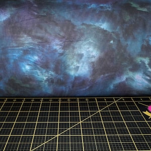 P&B Textiles. Sky 108. Cloudy Sky Dark Blue 108 inch Wide Backing - 108 inches wide Quilt backing fabric