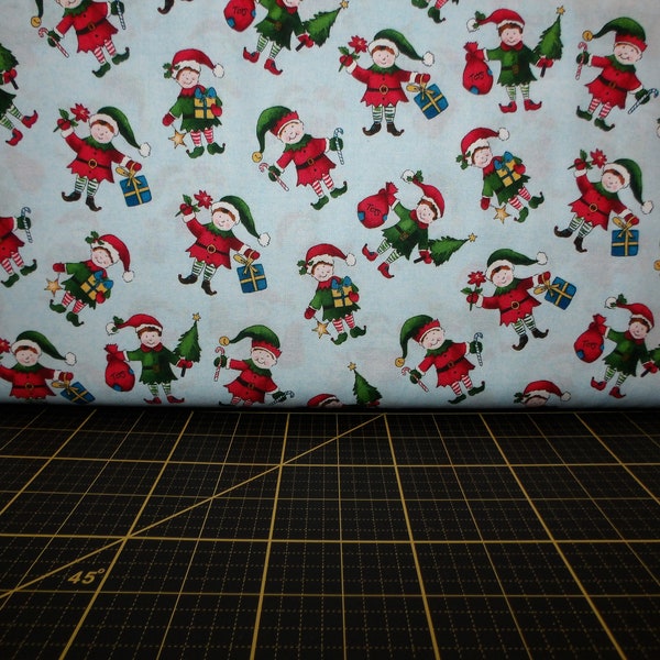 Windham Fabrics. Holly Jolly Noël. Glace des elfes