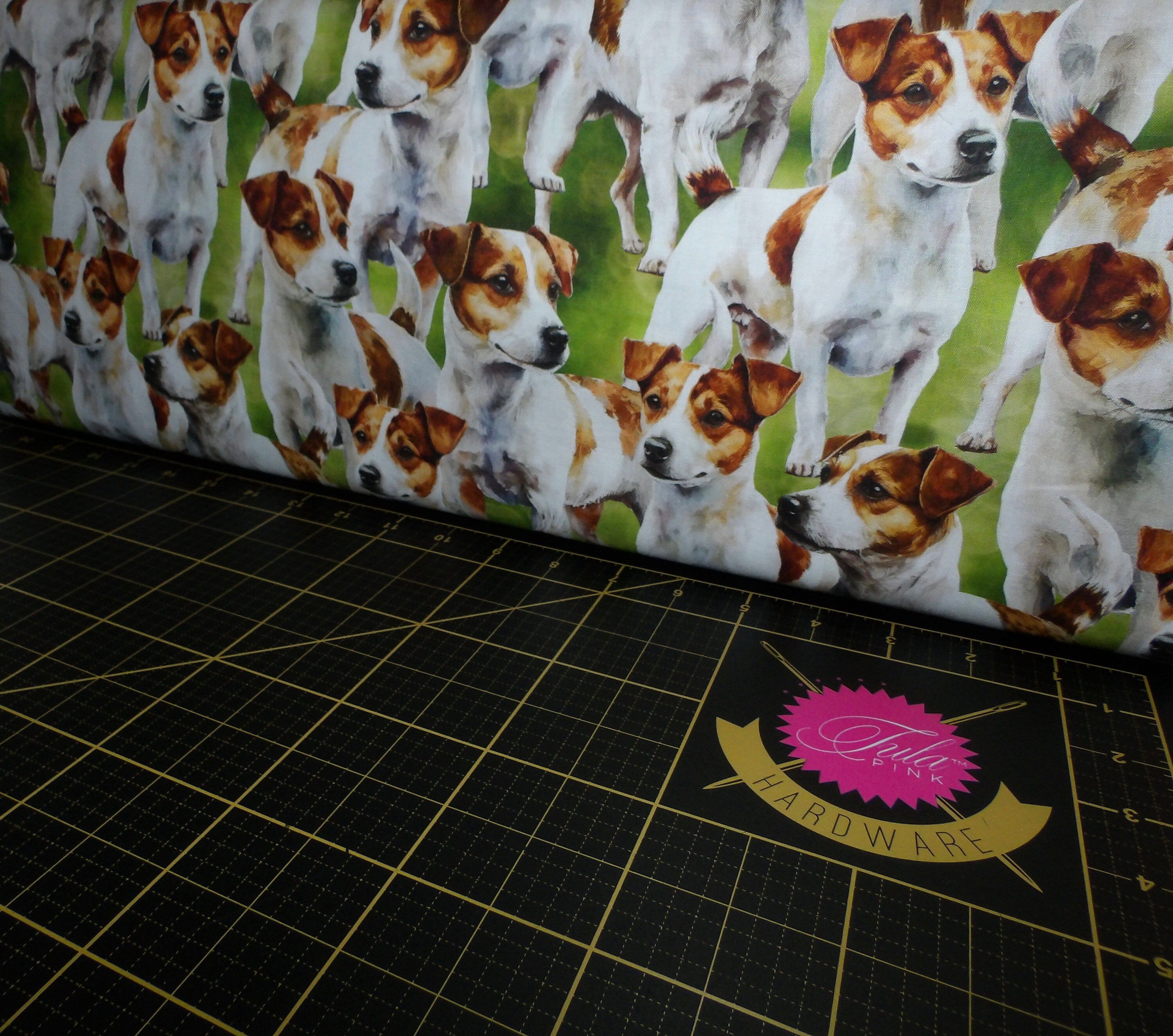 David Textiles. Jack Russell Packed Allover DIGITALLY PRINTED - Etsy