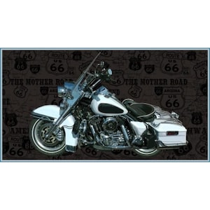 Blank Quilting. American Dream. Motorcycle Panel 2/3 yd - this is not a licensed Harley Davidson panel