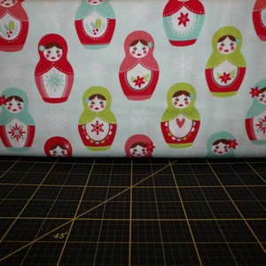 Riley Blake. Merry Matryoshka. Main in Blue
