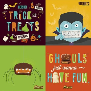 Riley Blake. Hershey Halloween. Celebrate Hershey Panel Full Yard