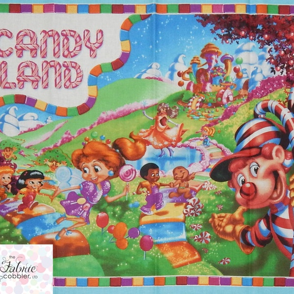 QT Fabrics. Candyland Gameboard PANEL - Game Original Artwork - See description for full measurements of the panel