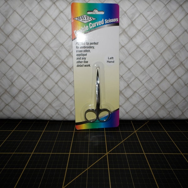 Double Curved Left Handed Scissors