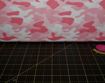 Riley Blake. Nobody Fights Alone. First Responders Camouflage Pink