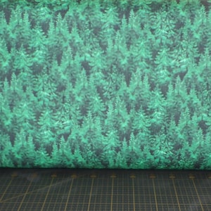 Oasis Fabrics. Wilderness. Forest Blue Green DIGITAL PRINT