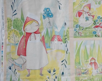 Telas Blend. Panel Little Red The Real Story - Panel de 2/3 de yarda - Agotado - Colección Little Red de Cori Dantini