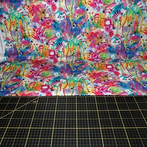 Stof met 3 wensen. Sterrenkijker. Bold Splash Multi DIGITALE PRINT