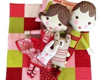 Moda Fabrics. Just Another Walk Panel Full Yard - Hansel and Gretel Doll Panel - Out of Print Stacy Iest Hsu Fabric Panel to Sew a Doll Set