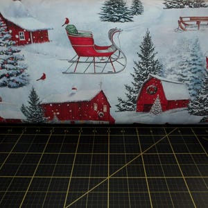 Northcott. Farmstead Friends. Scenic Pale Blue/Multi DIGITAL PRINT