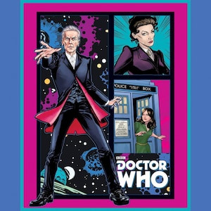 Springs Creative. Dr. Who Telephone Box Panel Full Yard - Tardis Quilt Panel