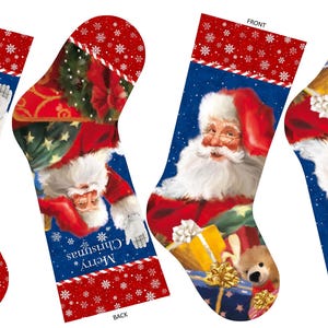 Northcott. &#39;Twas The Night Before Christmas. Stocking Panel 25 inch DIGITAL PRINT