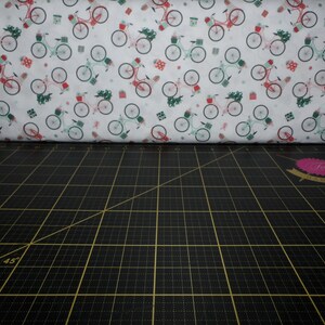 Paintbrush Studio. Home for Christmas. Holiday Bikes White