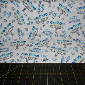 QT Fabrics. Love & Light. Menorahs