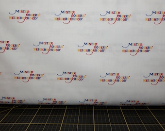 Riley Blake. Mister Rogers Neighborhood. Logo White