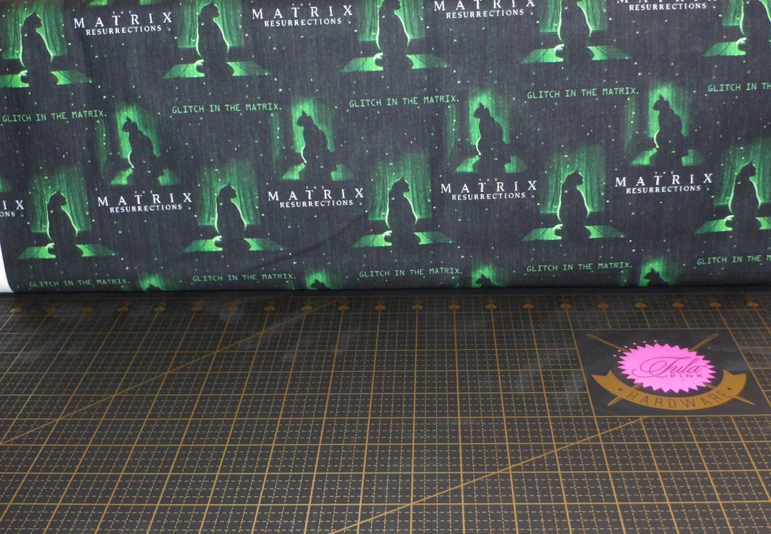 Camelot Fabrics. the Matrix. Matrix Cat Black - Etsy