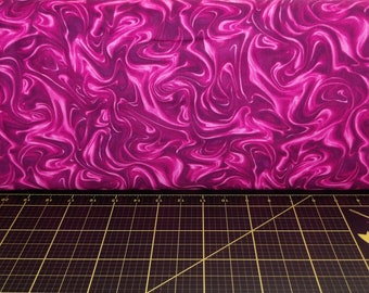 Kanvas. Marbleized Berry - Twirling Marble Motif 100% Cotton