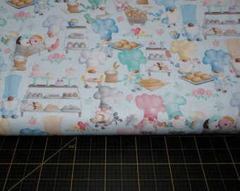 Kanvas. Gnomebody Bakes It Better. Gnomes Bake Shop Pale Aqua - Designed by Andi Metz