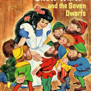 David Textiles. Vintage Storybook. Snow White Panel Full Yard Digitally Printed