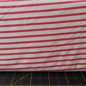 Art Gallery. Striped Apart Pink KNIT 58/60 inch