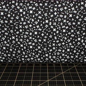 Windham Fabrics. It&#39;s Elementary! Math Symbols Black