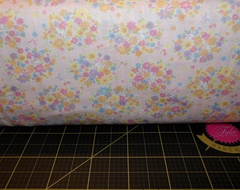 Cosmo. Floral Pink DOUBLE GAUZE 43/44 inches wide