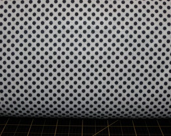Camelot Fabrics. White Dots Printed Soft FELT - 100% Polyester