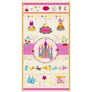 Stof Denmark Fabrics. Sweet Princess Panel 2/3 yd