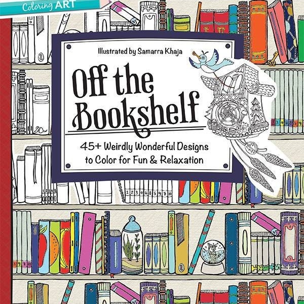 Off the Bookshelf Coloring Book - price includes shipping and insurance costs