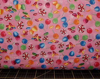 QT Fabrics. Candyland. Candy Pink - Game Original Artwork