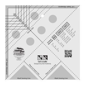 Creative Grids Cat&#39;s Cradle Tool Quilt Ruler