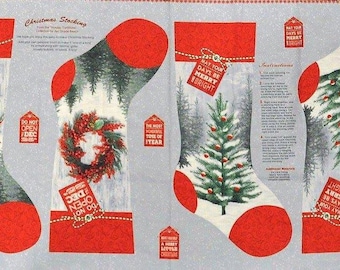Henry Glass. Holiday Traditions Stocking Panel