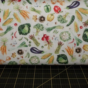 Michael Miller. Town Fair. Prize Veggies Cream