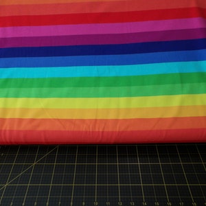 Stof Denmark. Stof Denmark. Avalana Rainbow Stripe KNIT 58/60 inch