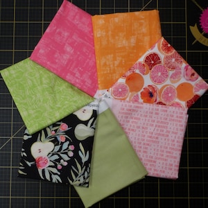 Breakfast in Bed Fat Quarter Bundle - 8 Piece Fruit Themed Michael Miller FQ Set - 100% cotton