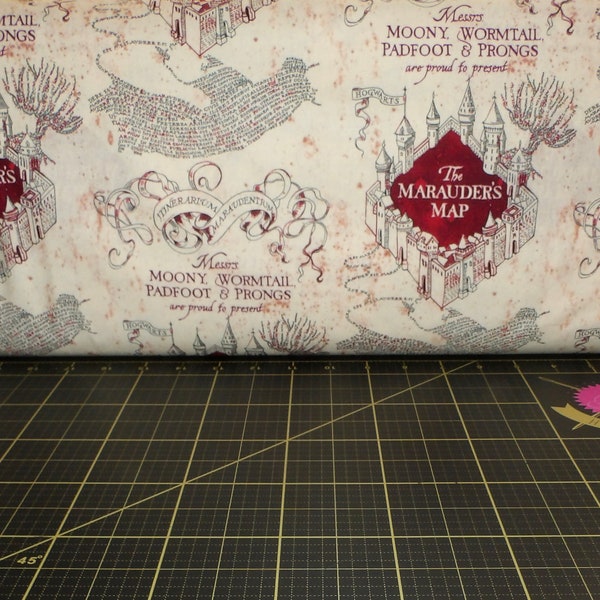 Camelot Fabrics. Harry Potter. Marauder’s Map