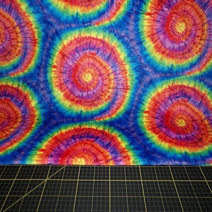 Timeless Treasures. Large Multi Tie-Dye MINKY DIGITAL 58/60 wide