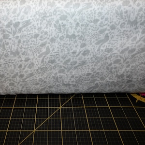 Michael Miller. Shadow Garden Gray SWADDLE CLOTH 52" wide - Out of Print Sarah Jane Fabric