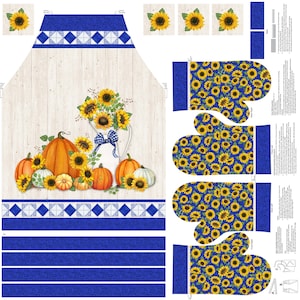 Northcott. Autumn Gathering. Apron Panel 43 inch DIGITALLY PRINTED