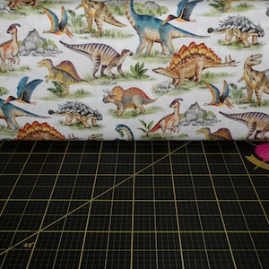Michael Miller. Dinosaurs, Dinosaurs. Dino World Multi DIGITALLY PRINTED