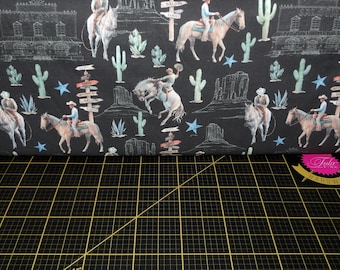 Windham Fabrics. Desert Cowboy. Cowboys Night DIGITALLY PRINTED