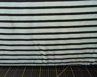 Art Gallery. Striped Apart Caviar KNIT 58/60 inch