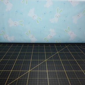 Benartex. Bunny Hop Blue - Easter Fabric