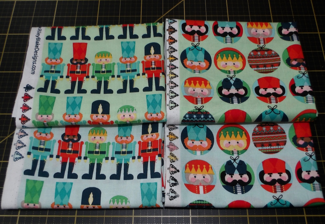 Nutcracker Fat Quarter Bundle 4 Piece Riley Blake Christmas Nutcrackers