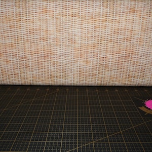 Michael Miller. Early To Rise. Wickerwork Straw - farmhouse wicker basket fabric