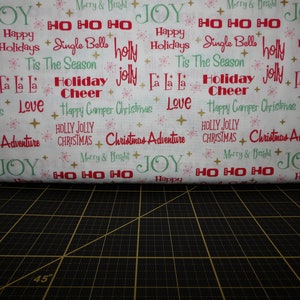 Riley Blake. Christmas Adventure. Phrases White Sparkle