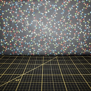 Windham Fabrics. Snow Day. Twinkle Lights Night DIGITALLY PRINTED