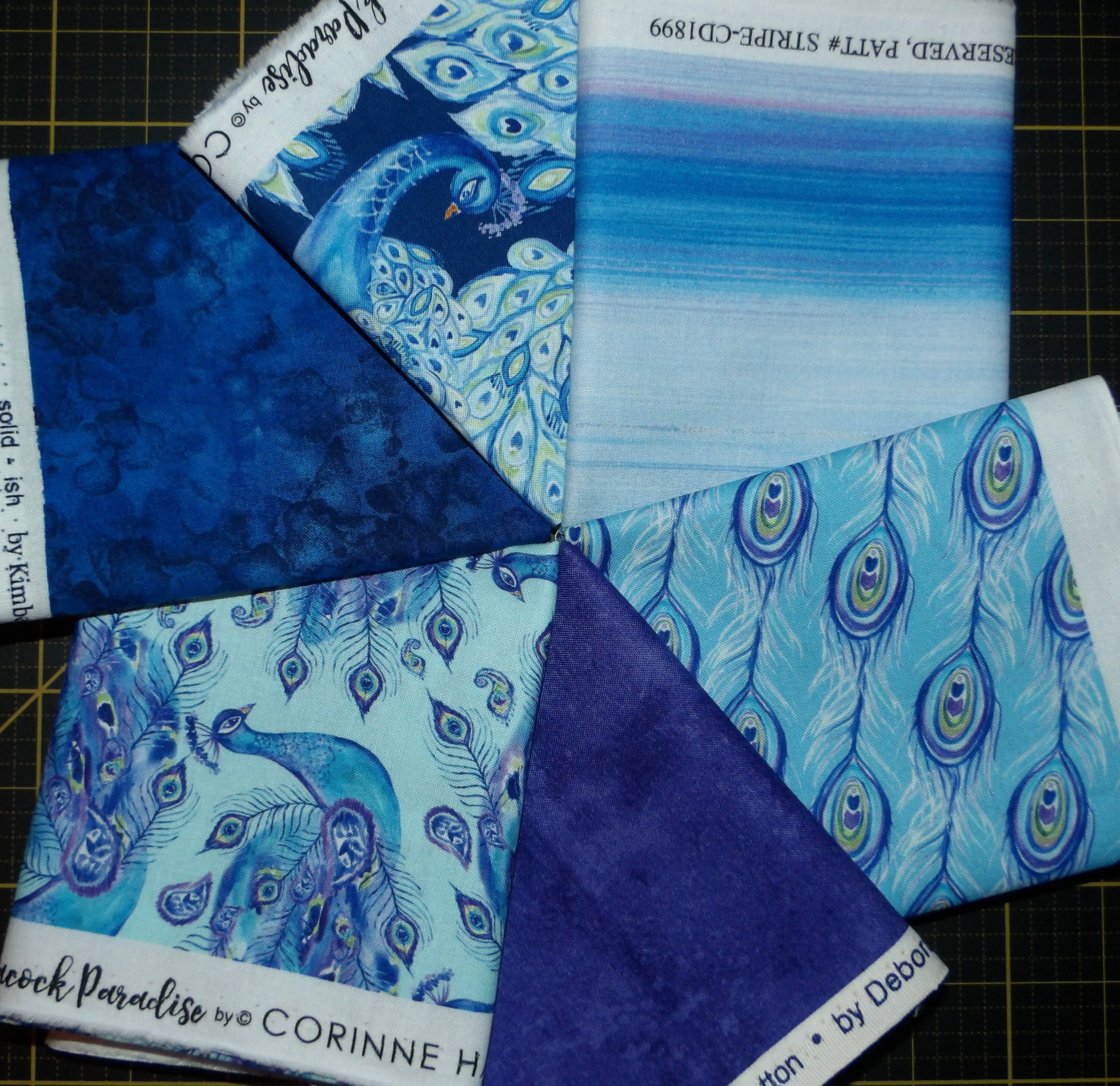 Blue Paradise Batik 12 Fat Quarter Bundle