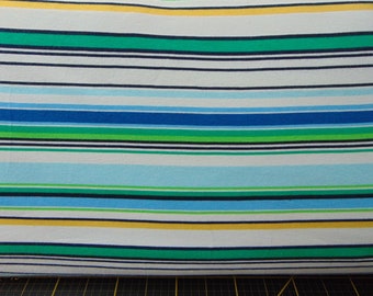 Robert Kaufman. Laguna Prints. Stripe Marine KNIT 58/60 inch wide