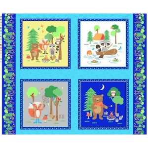 Quilting vuoto. Club di campeggio. Pannello a blocchi per un intero cortile.